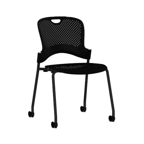 'Casper' Stacking Chair (No Arms, With Casters)