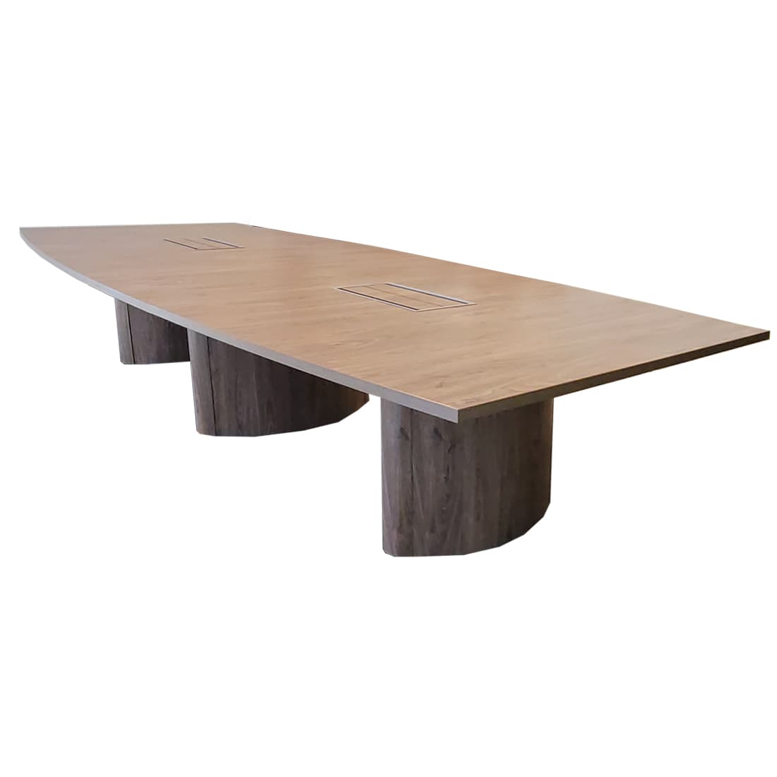 12' Boat-Shaped Conference Table