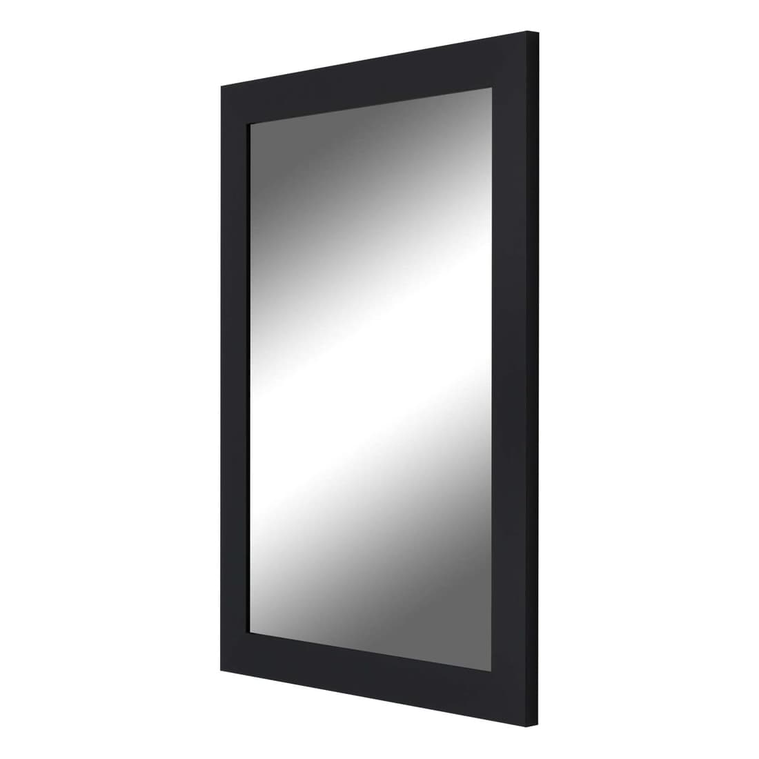 Wall Mounted Mirror with Black Trim