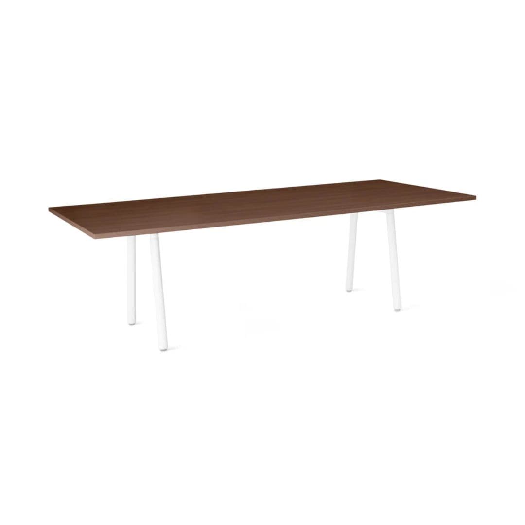 Series A Table, 96x42, White+Walnut