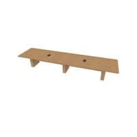  Conference Table Rectangular, Radius Corners 48 X216 w/Column Base x4
