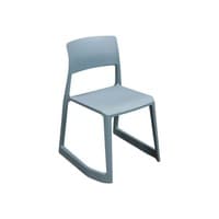 Tip Ton Used Stack Chair, Light Blue
