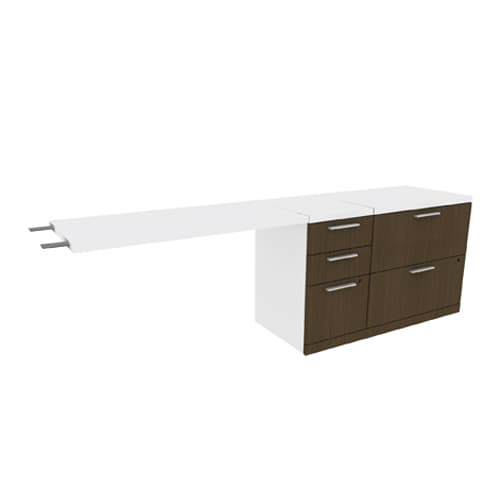 Free Standing Return [1] BBF, [1] Lateral File