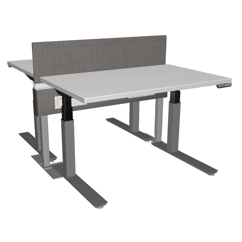 Height Adjustable Benching Stations With Beam