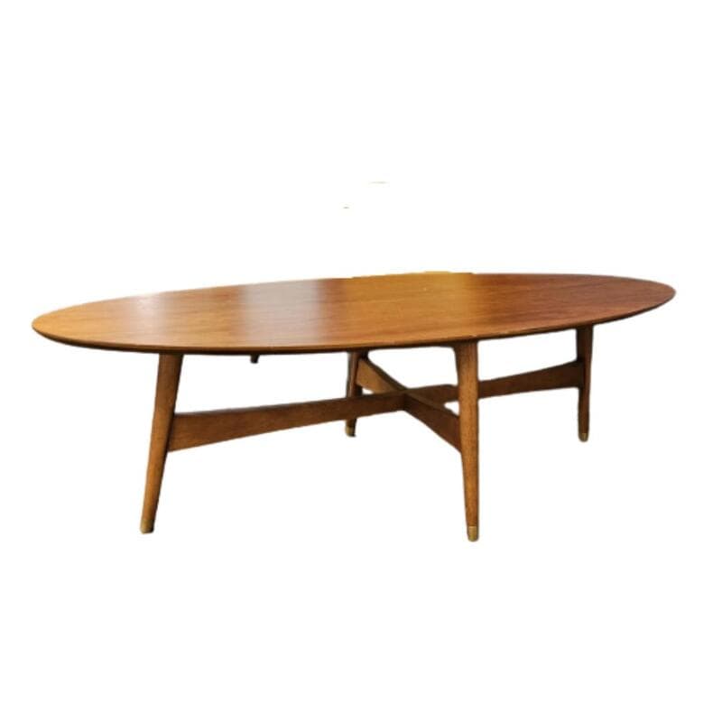 Mid-Mod Oval Coffee Table