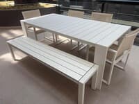 Linear Table with benches