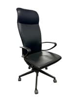 Haworth X99 Conference Chair w/ a Headrest (Black/Black)