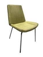 Keilhauer Cahoots Armless Side Chair (Green/Chrome)