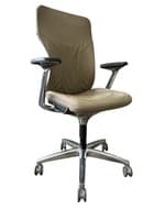 Allsteel Acuity Task Chair (Brown Leather/Chrome)