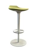 Arper Babar Upholstered Bar Stool by Simon Pengelly (Green/White)