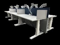Herman Miller Motia Height Adjustable Benching Workstation (White)