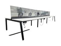 Teknion Interpret Benching Station (White/Black)