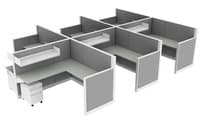Custom Renewed Steelcase Answer Workstation (6' x 6')