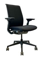 Steelcase Think V2 Task Chair Fully upholstered Back (Black/Black)