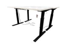 Knoll Height Adjustable Desk (White/Black)