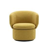 Swivel Chair in Basket Slub