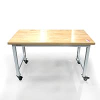 Butcher Block Table on Casters 