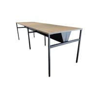 Herman Miller OE1 Used 12 Foot Laminate Communal High Top Table, Walnut Gray