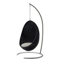 Nanna Ditzel Hanging Egg Chair Exterior w/Cushion - Chain and Stand