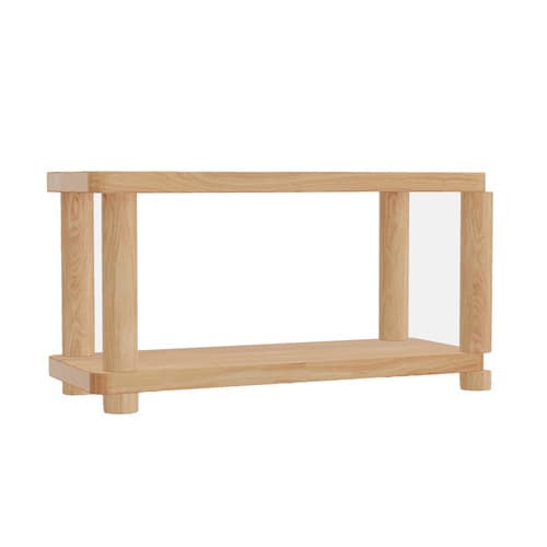 Offset Shelf Small Natural - 1 Tier