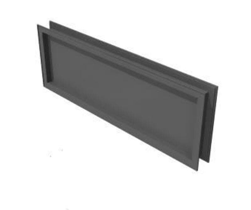 Screen, Panel Top - Square Special width 34 1/4W x 12H 4799 Platinum Metallic 6625 Translucent Plastic