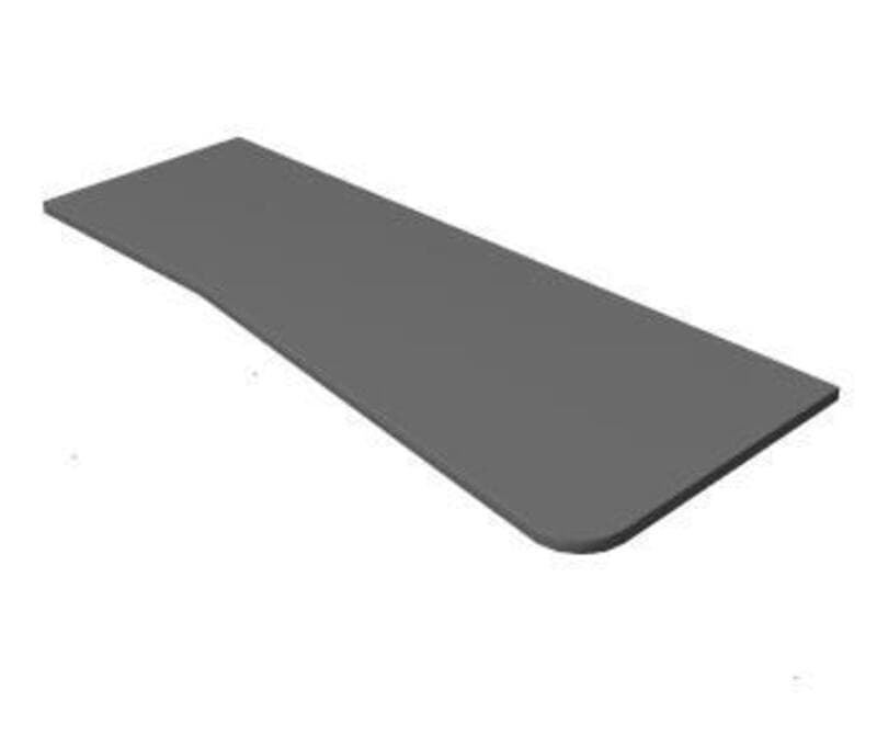 Special Transition WKS-RH, Scallop, Taper/Flat, Special Size 29 1/2DL x 25 1/2DR x 72W