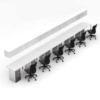 'Canvas' Benching Workstation (WS-6TS)