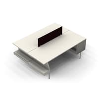 Public Office Landscape 6-Person Bench