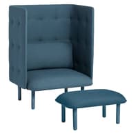 'QT' Privacy Lounge Chair + Ottoman