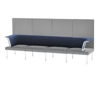 Public Office Landscape Privacy High Back Sofa