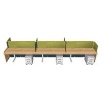 Answer Workstation Benching Cluster of 6